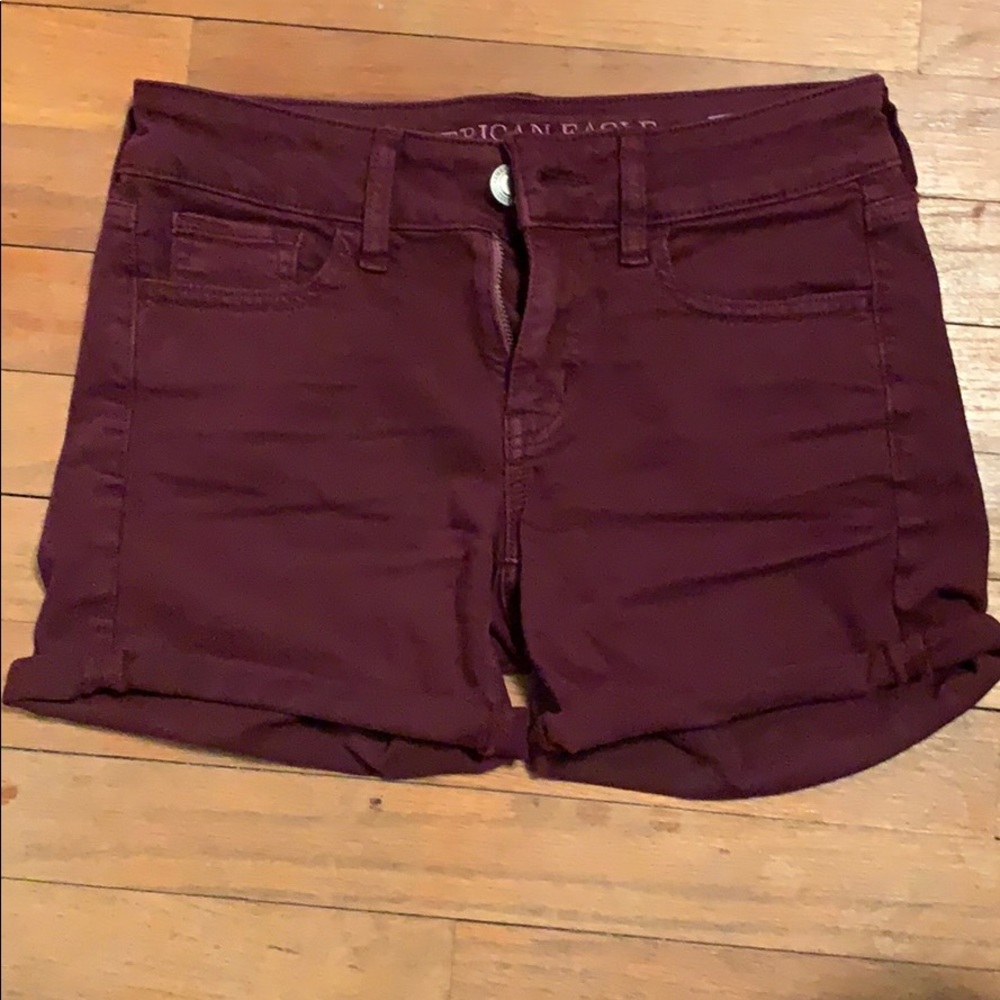 Maroon shorts